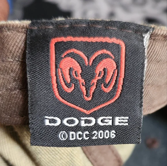 DODGE HEMI TEXT LOGO CAMO CAMOUFLAGE ADJUSTABLE CURVED BILL HAT CAP MENS EUC - Picture 4 of 6